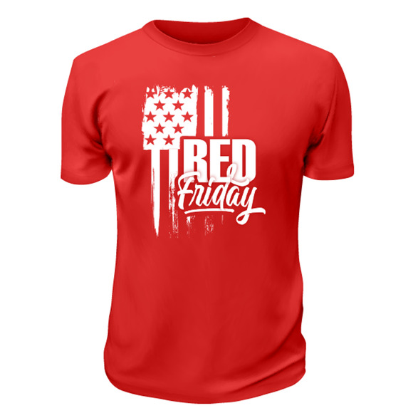 RED Friday Remember Everyone Deployed Military Support T-Shirt (S-2XL) - Picture 3 of 3